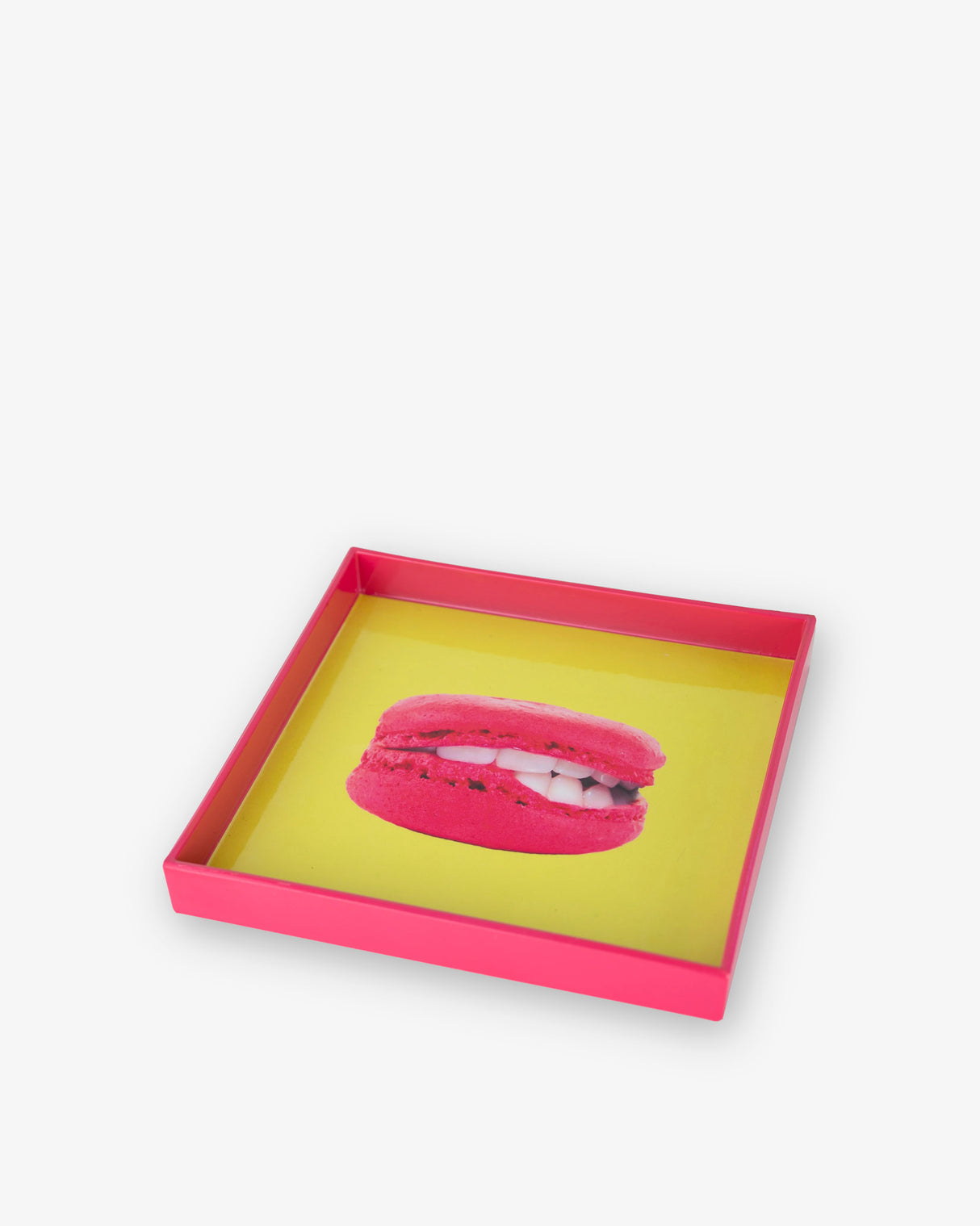 Yellow & Pink Square Macaron Tray