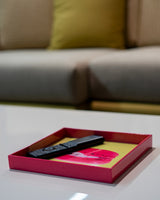 Yellow & Pink Square Macaron Tray