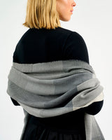 Grey Greystones Worsted Wool Wrap