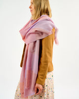 Melon Greystones Worsted Wool Wrap