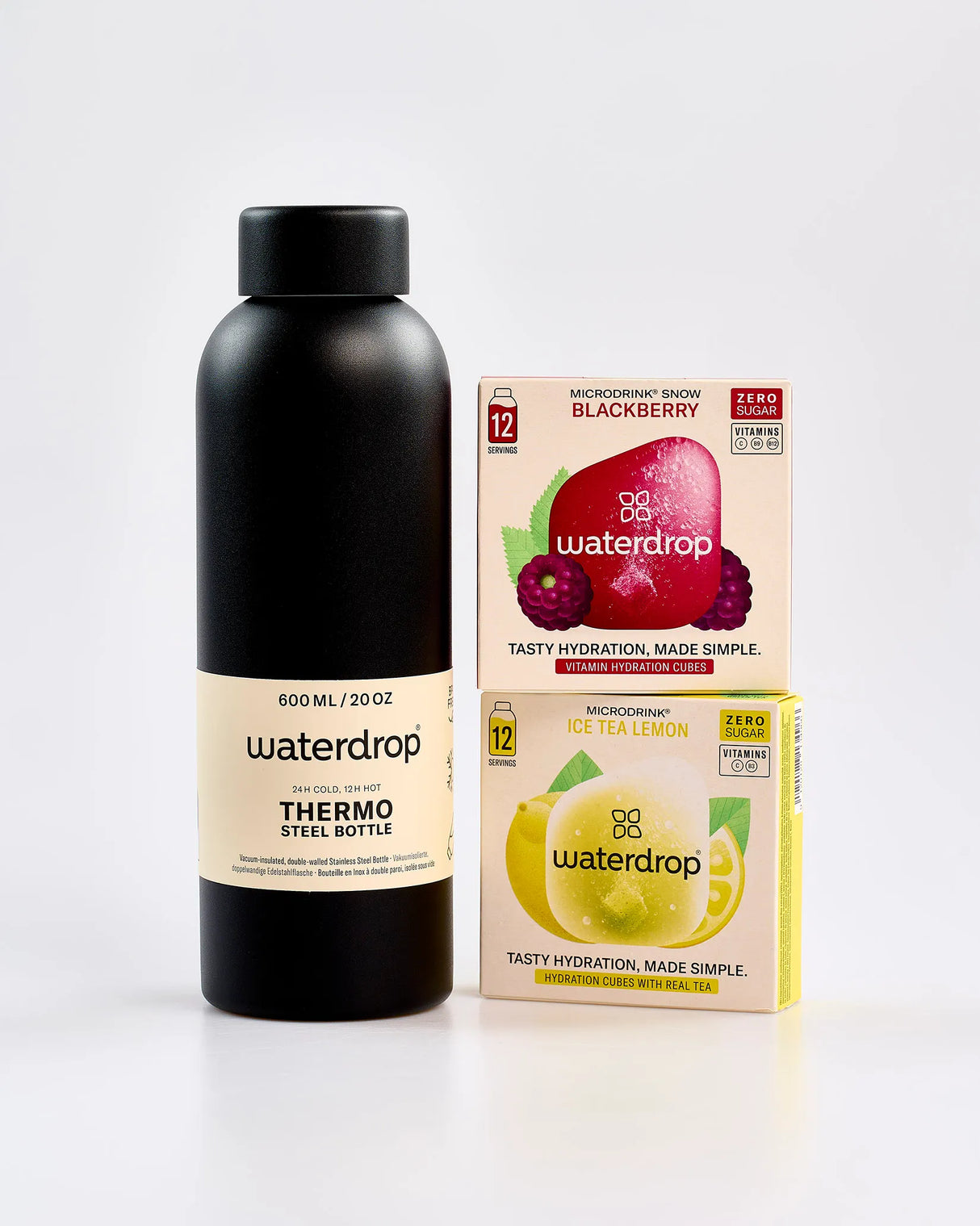 Waterdrop Black Stainless Steel & 2 Pack Bundle
