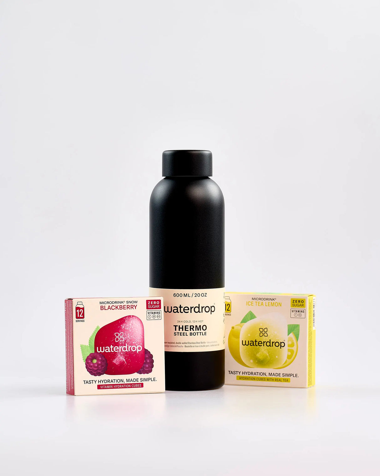Waterdrop Black Stainless Steel & 2 Pack Bundle