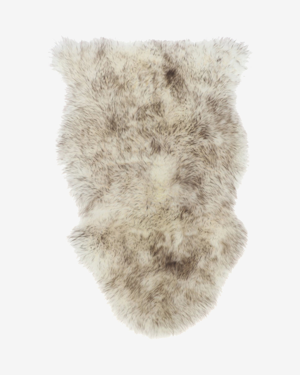 Wolf Tip Long Wool Sheepskin Rug