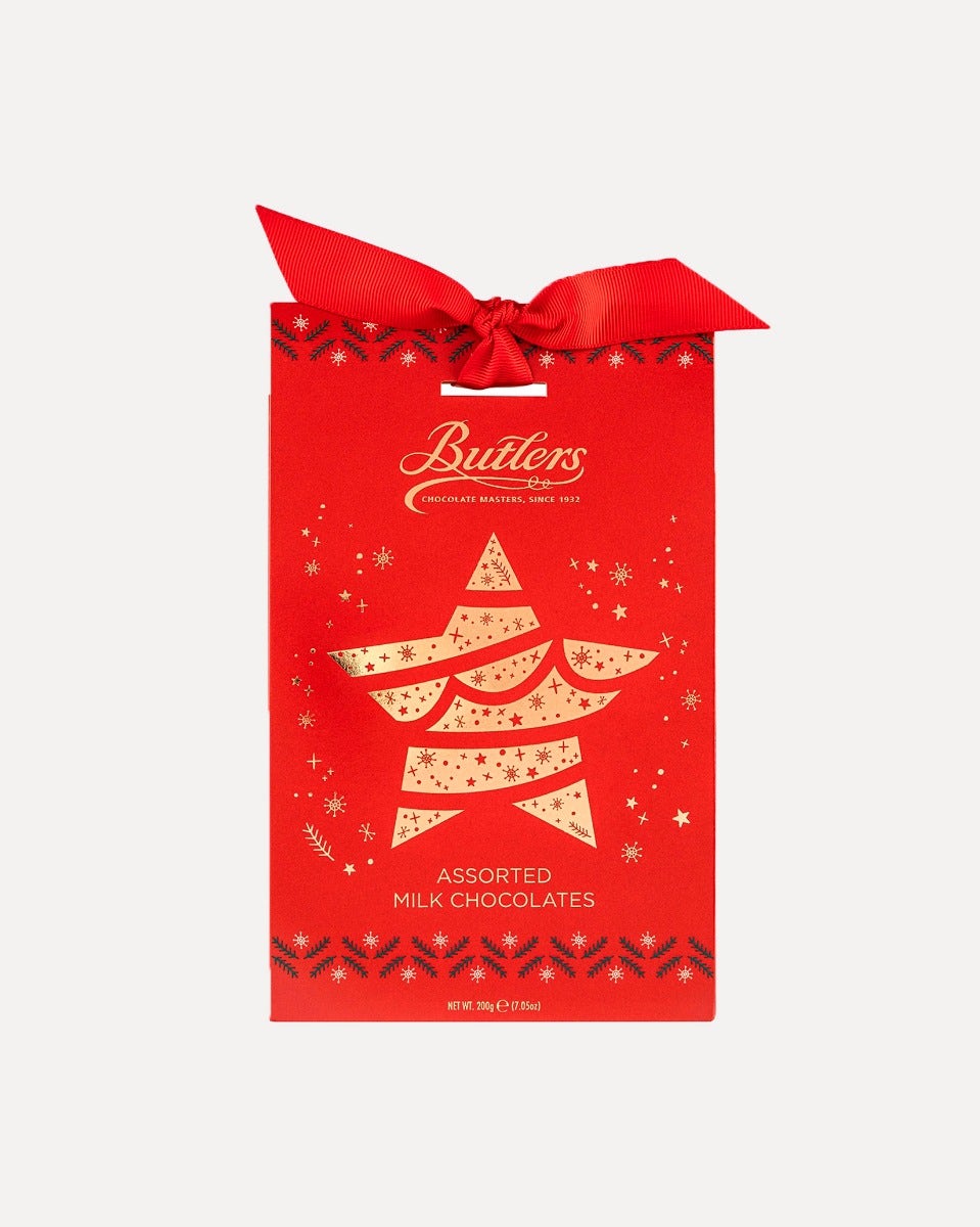 Butlers Christmas Motif Assorted Milk Chocolates Pouch