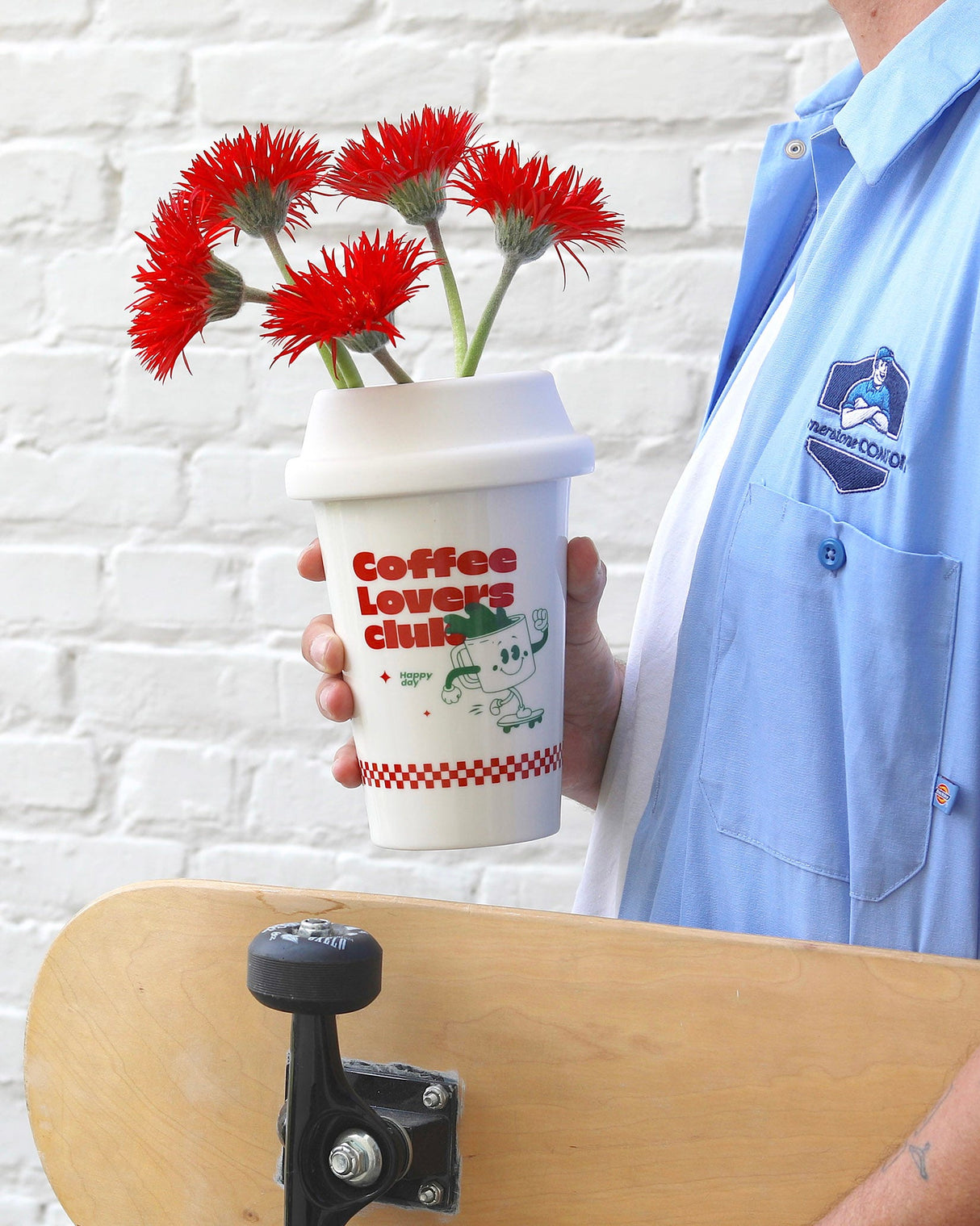 Coffee Cup Ceramic Vase