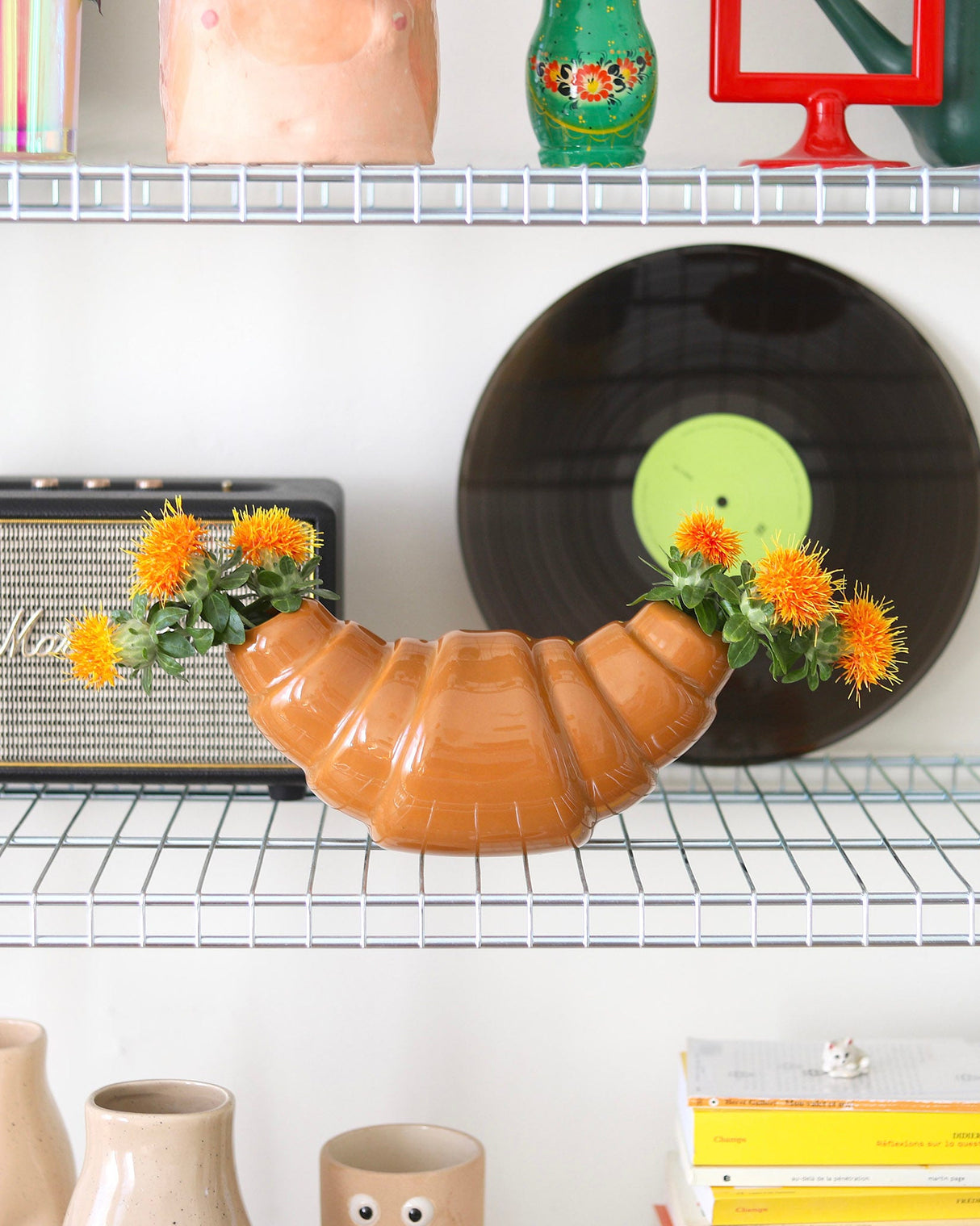 Croissant Ceramic Vase