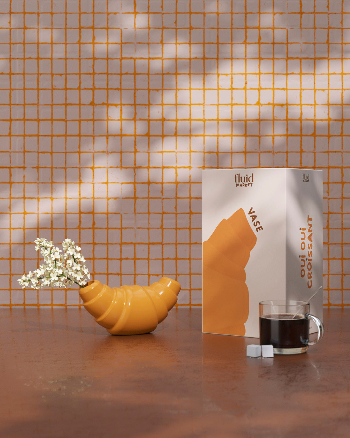 Croissant Ceramic Vase