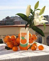 Orange Juice Carton Ceramic Vase
