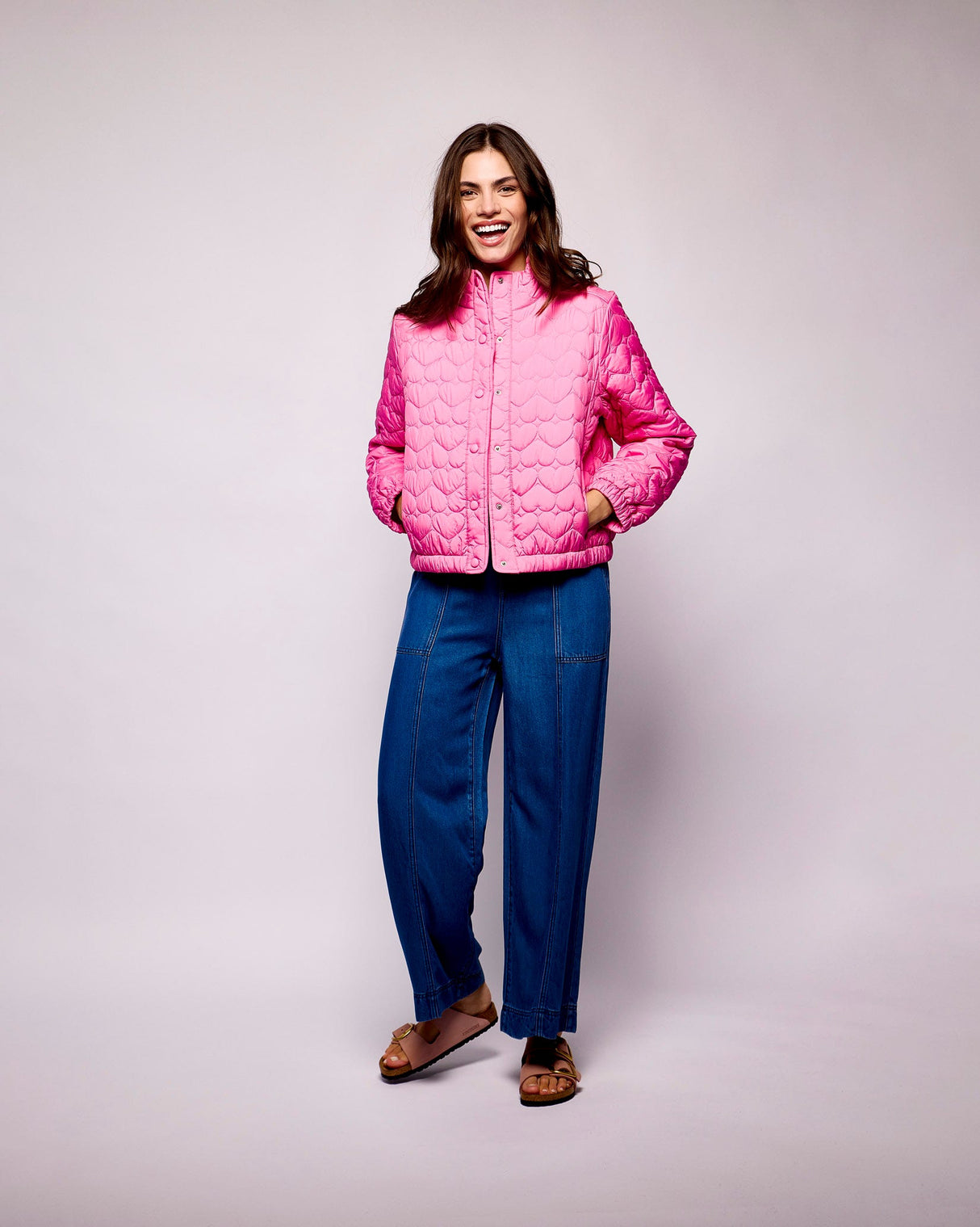 Bright-Pink-Aba-Quilted-Bomber-Jacket