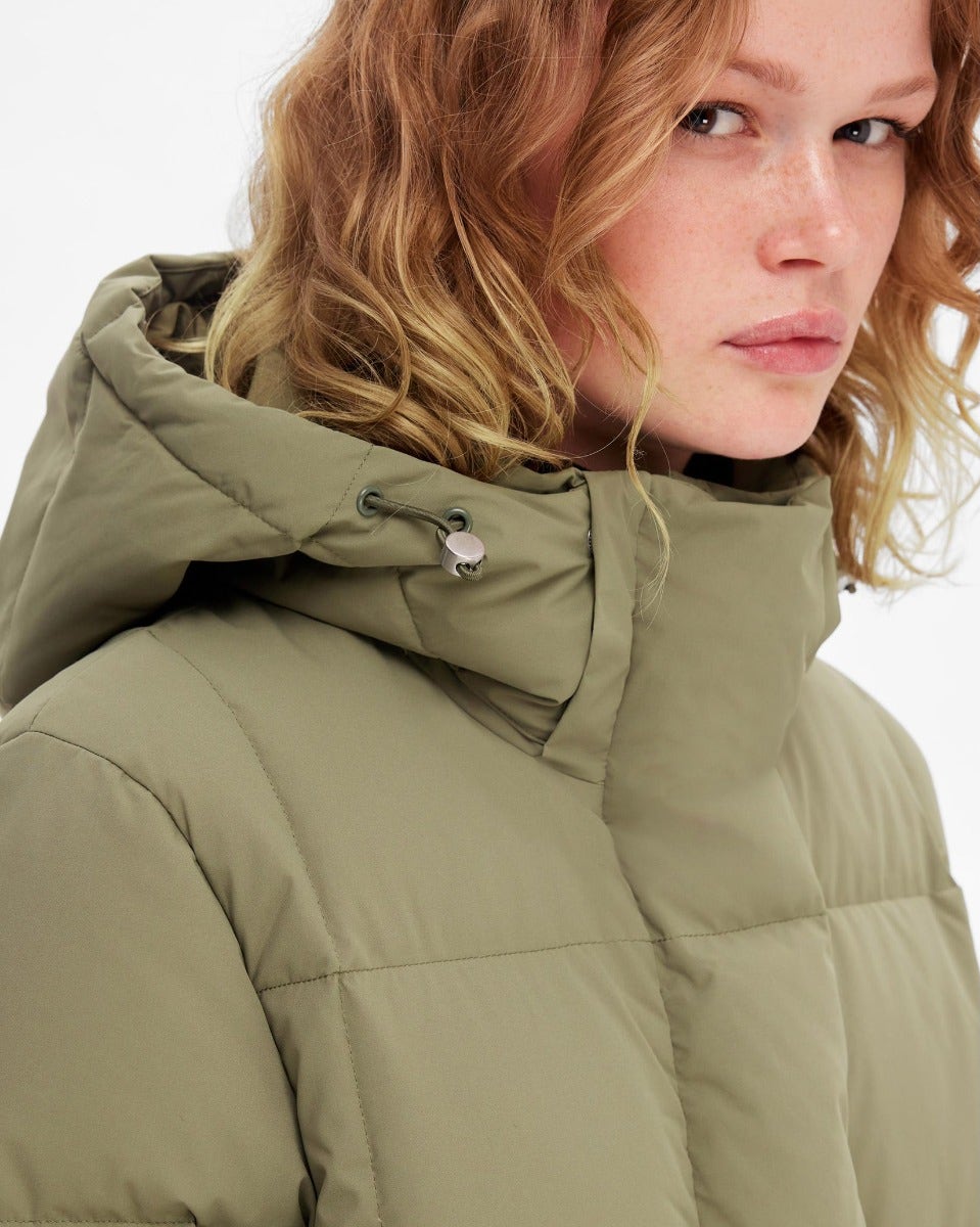 Dusky Green Nita Recycled Down Coat