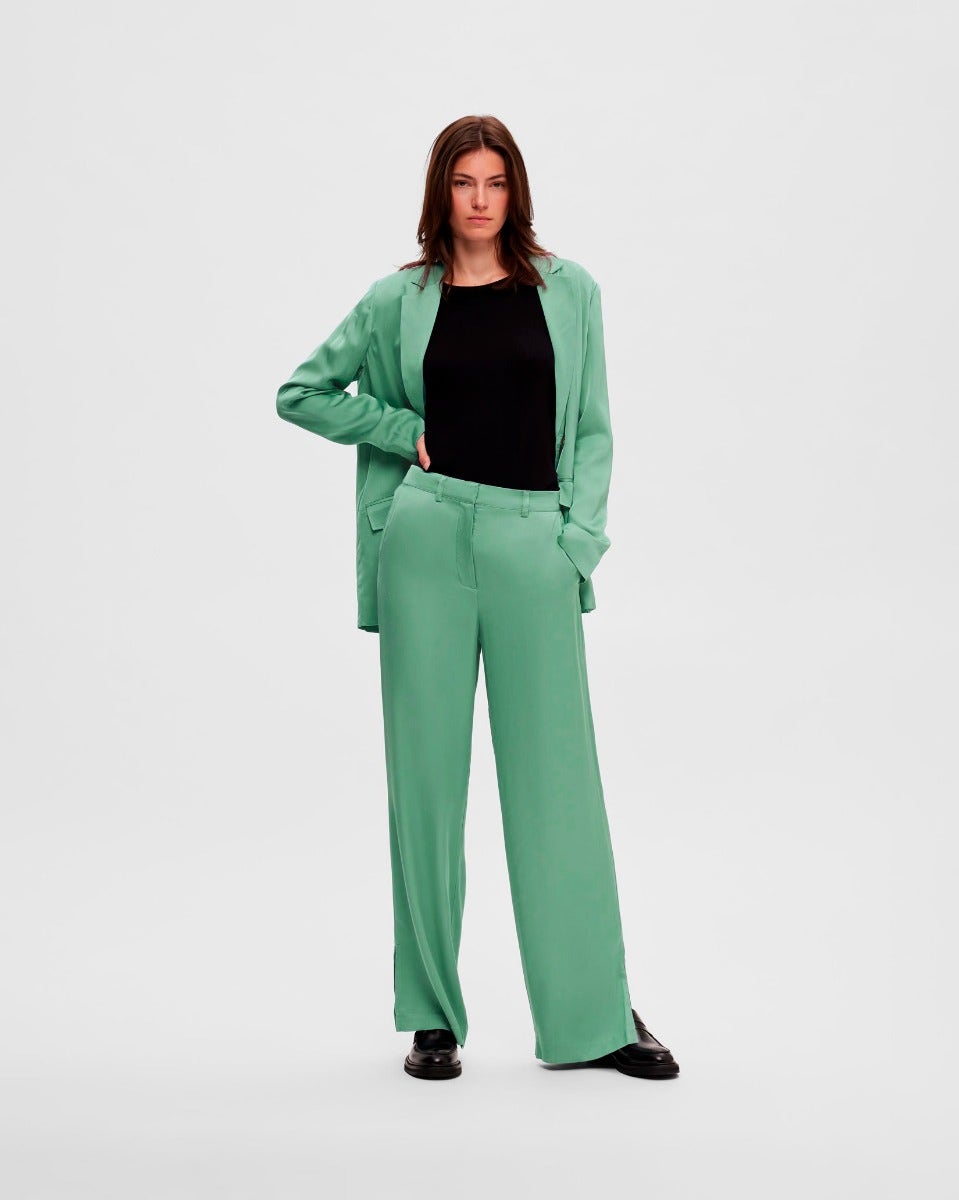 Trellis Agne High Waisted Wide Slit Pants