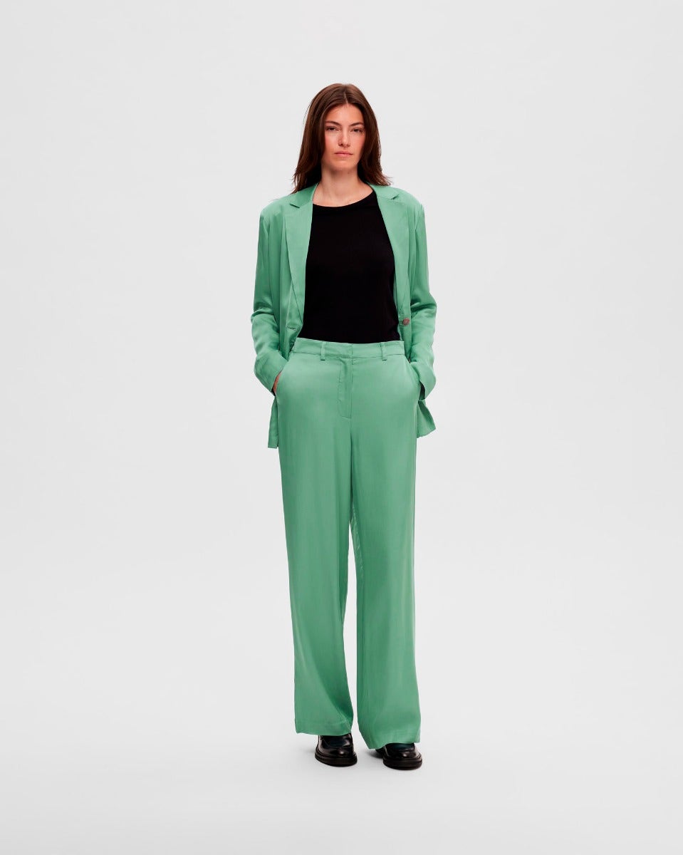Trellis Agne High Waisted Wide Slit Pants