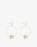 Gold Filled Keshi Pearl Hoop Earrings