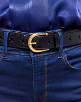 Black Cut It Out Star Belt