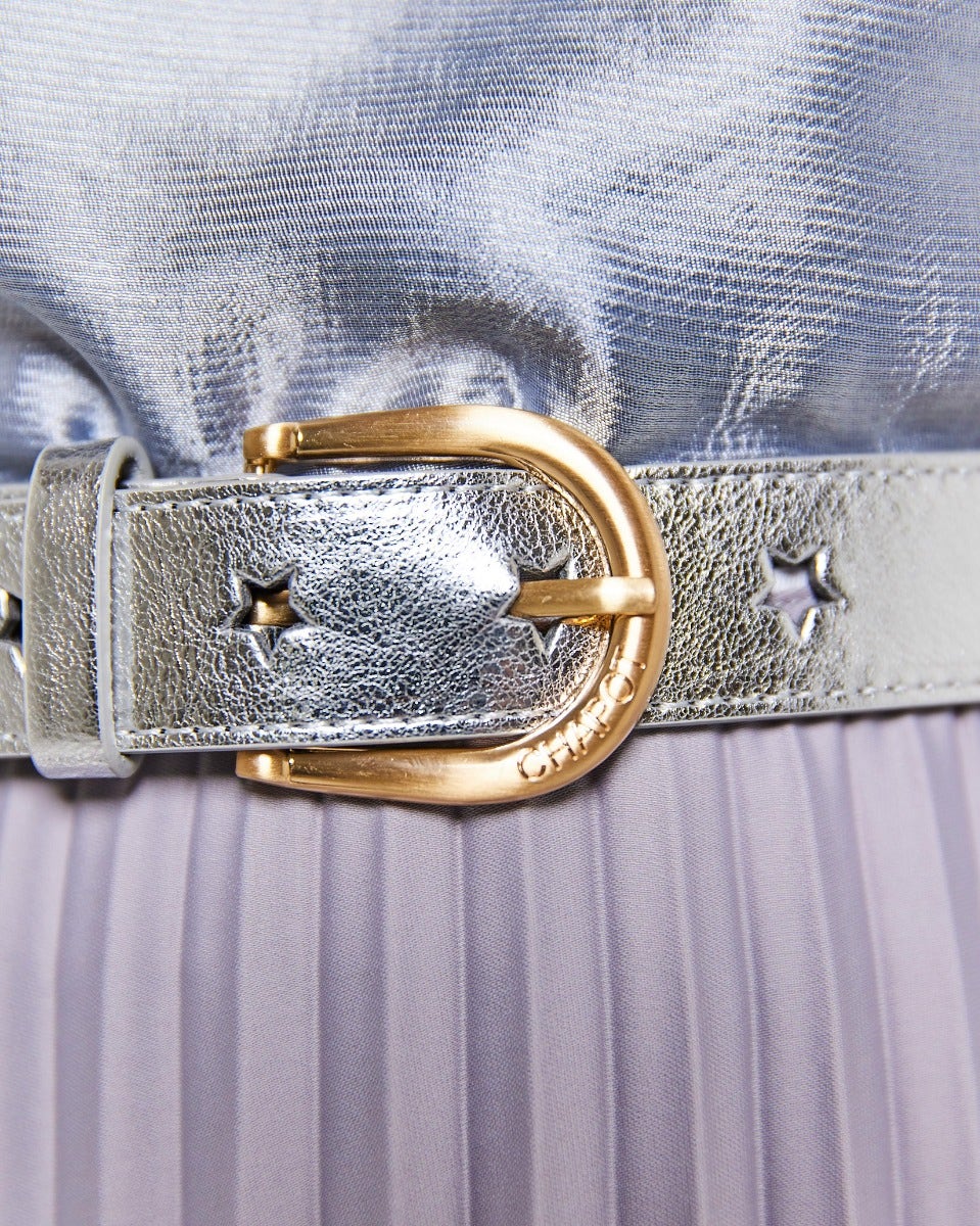 Silver Cut It Out Star Belt