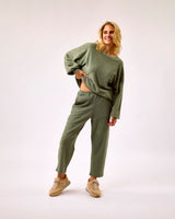 Clay-Green-Boby-Textured-Joggers