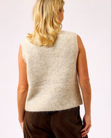 Powder Grey East Cardigan Vest
