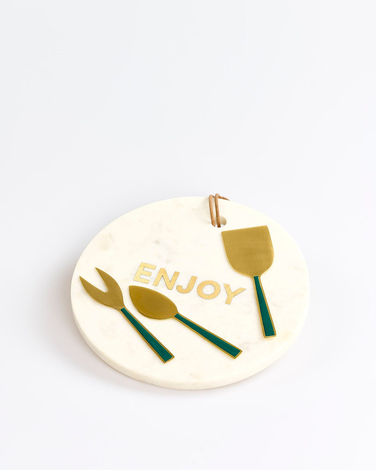 Green & Gold Cheese Knives - Set of 3