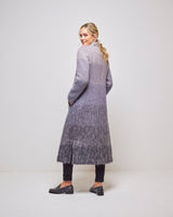 Ombre Grey Earth Brushed Mohair Coat