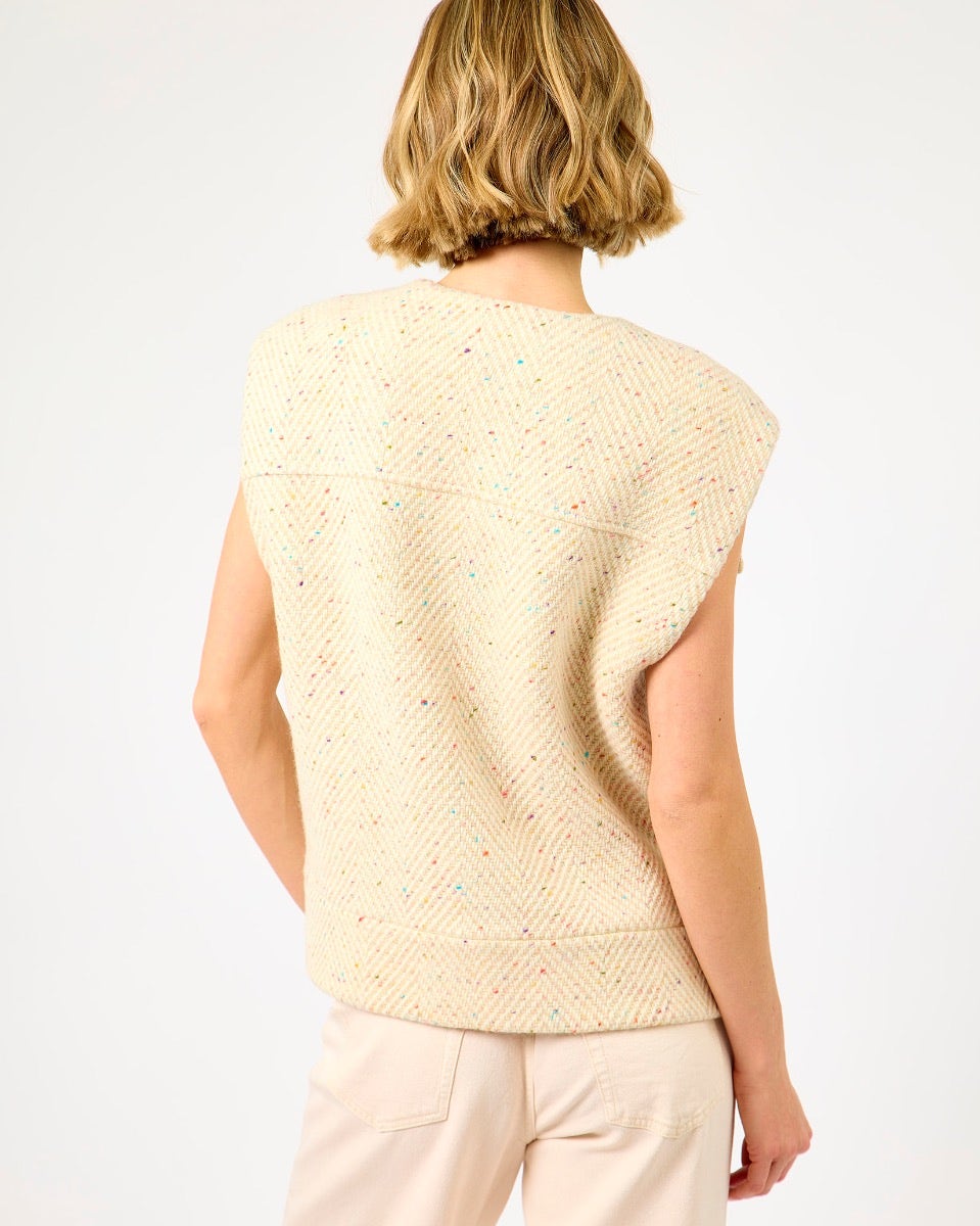 The Flock Bán Donegal Wool Sleeveless Jacket