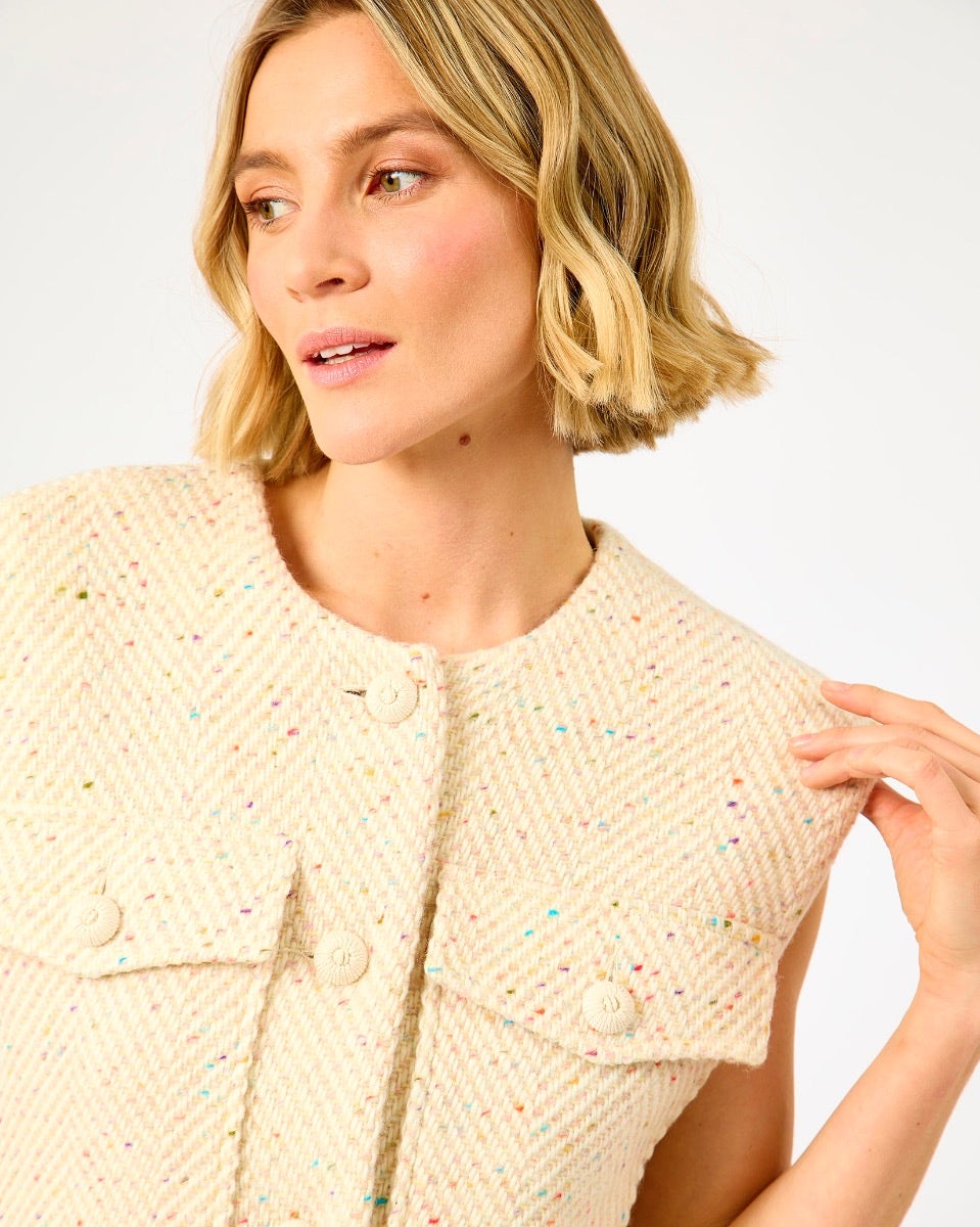 The Flock Bán Donegal Wool Sleeveless Jacket