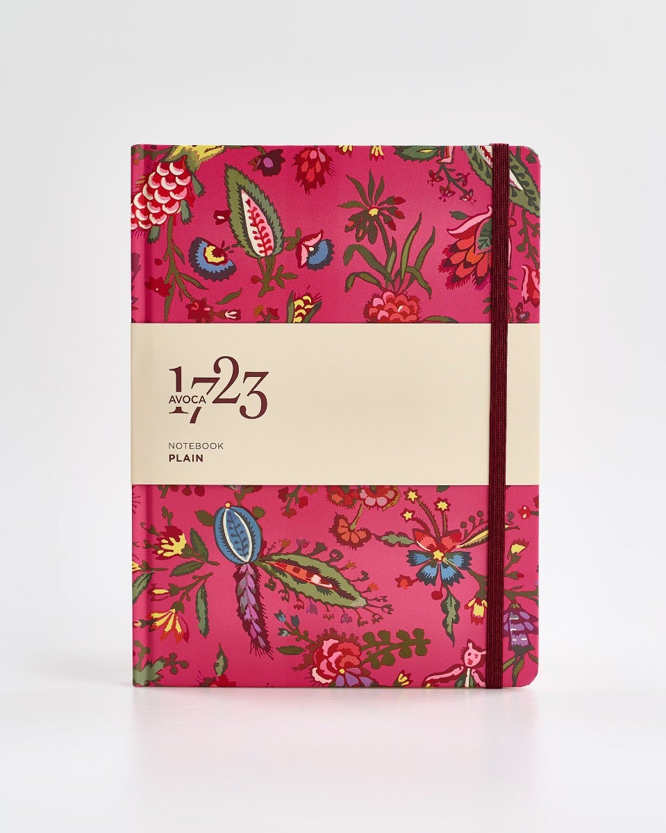 Fuchsia Forest Friends A4 Plain Notebook