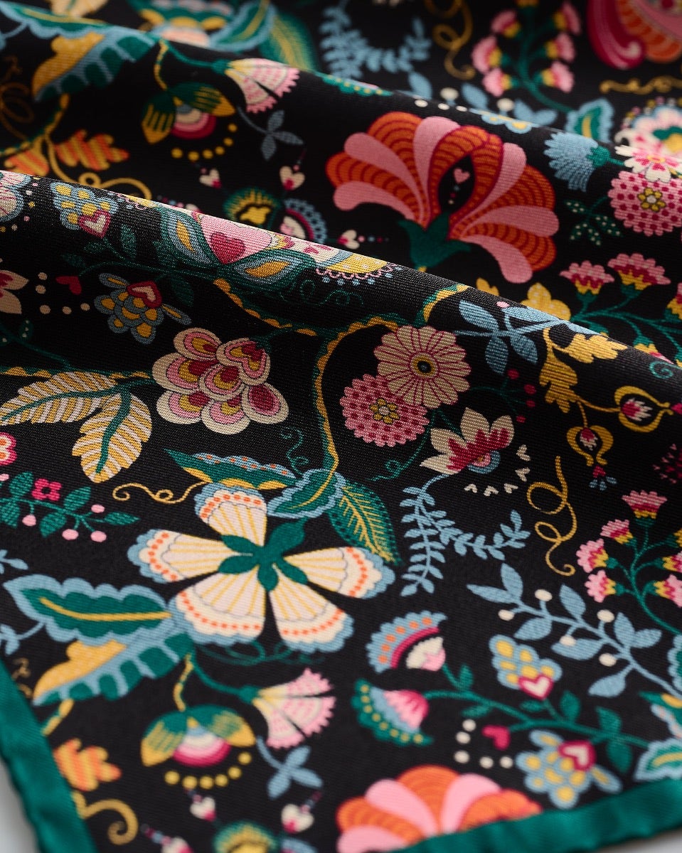 Mabelle Hall 100% Silk Scarf
