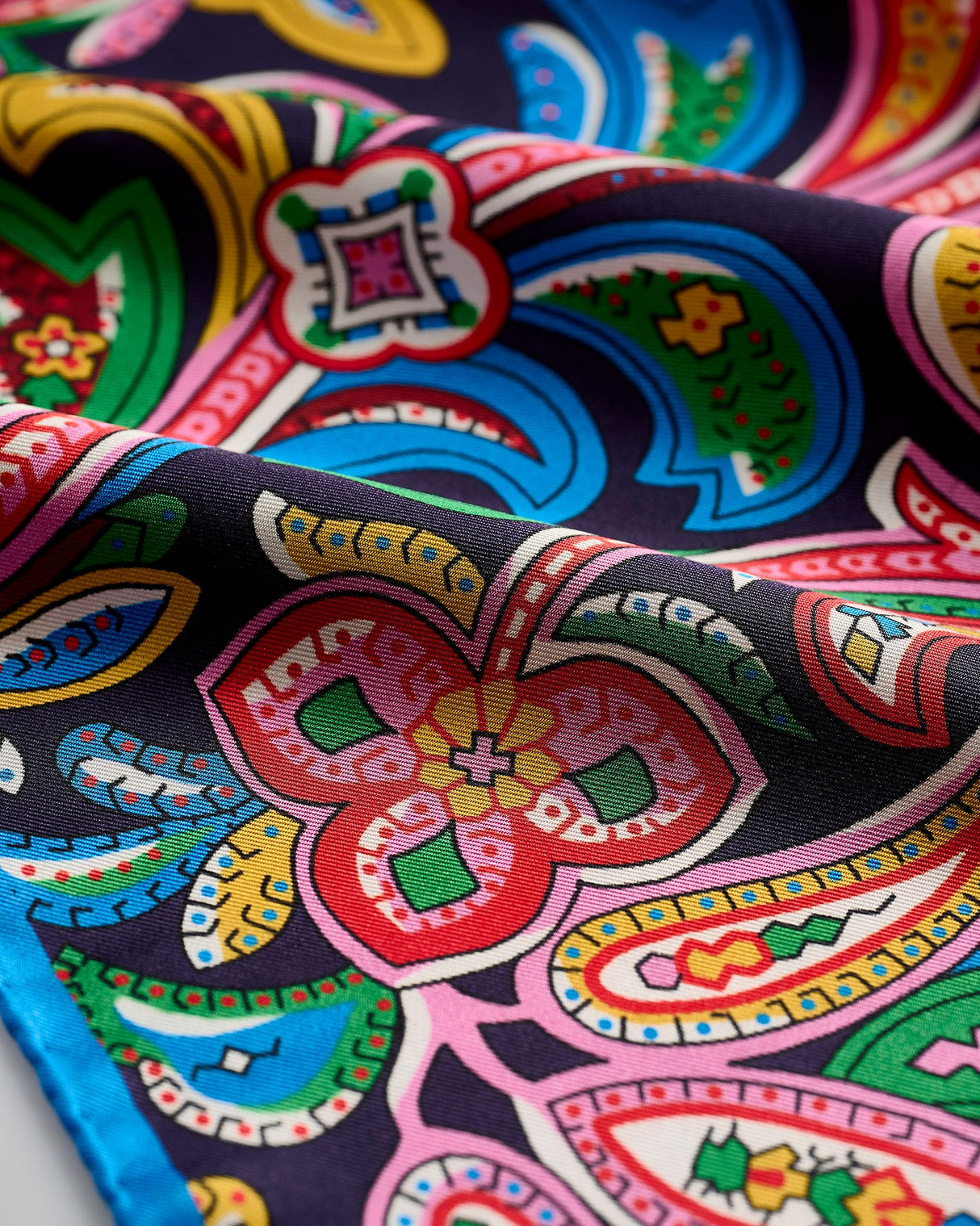 Hendrix Paisley 100% Silk Scarf