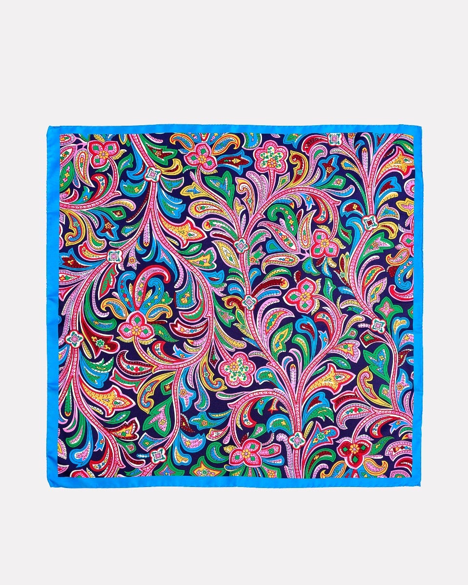 Hendrix Paisley 100% Silk Scarf