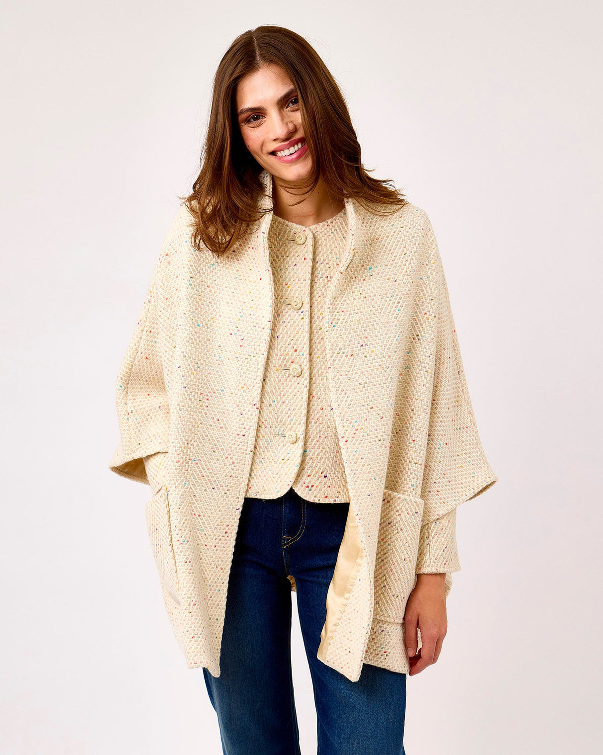 The Flock Bán Donegal Wool Cape
