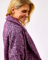 Oh My My Coastal Bloom Donegal Wool & Mohair Coat