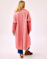 Oh My My Coral Dawn Donegal Wool & Mohair Coat