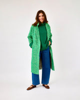 Oh My My Emerald Donegal Wool & Mohair Coat