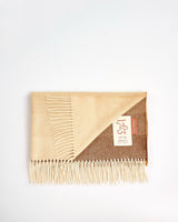 Ombre Camel Cashmere Blend Baby Blanket