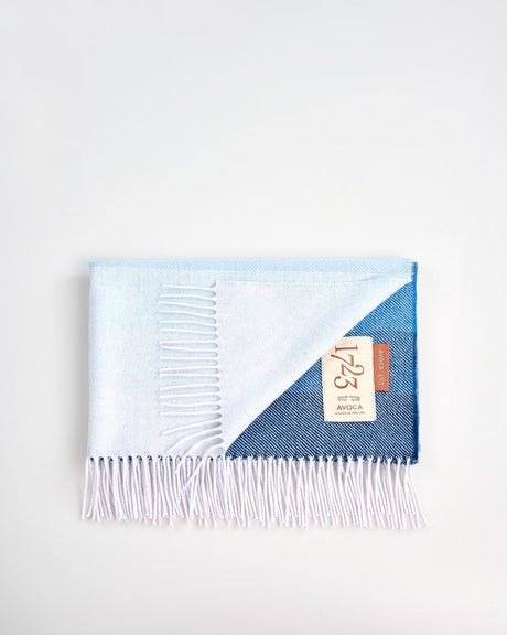 Ombre Denim Cashmere Blend Baby Blanket