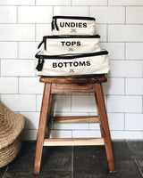 Cream Travel Cubes - Set of 3