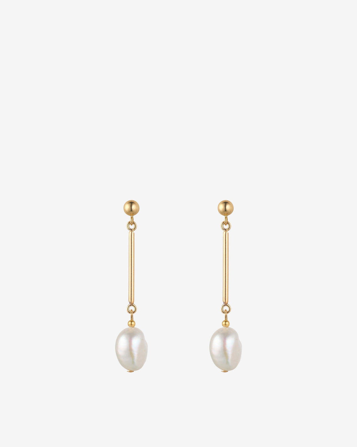 Baroque-Pearl-Gold-Filled-Bar-Drop-Earrings