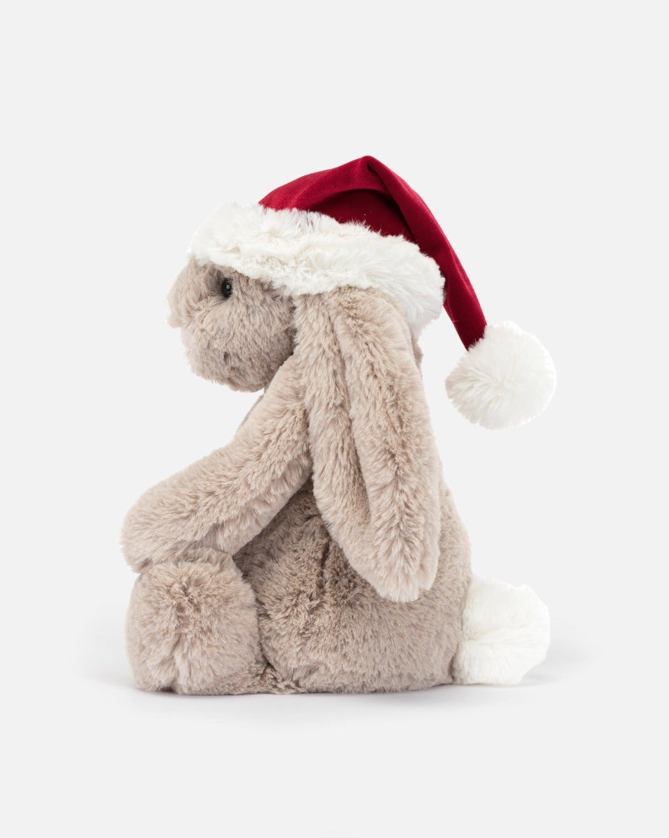 Beige Bashful Christmas Bunny