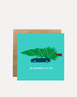 Of Course It'll Fit! Christmas Card