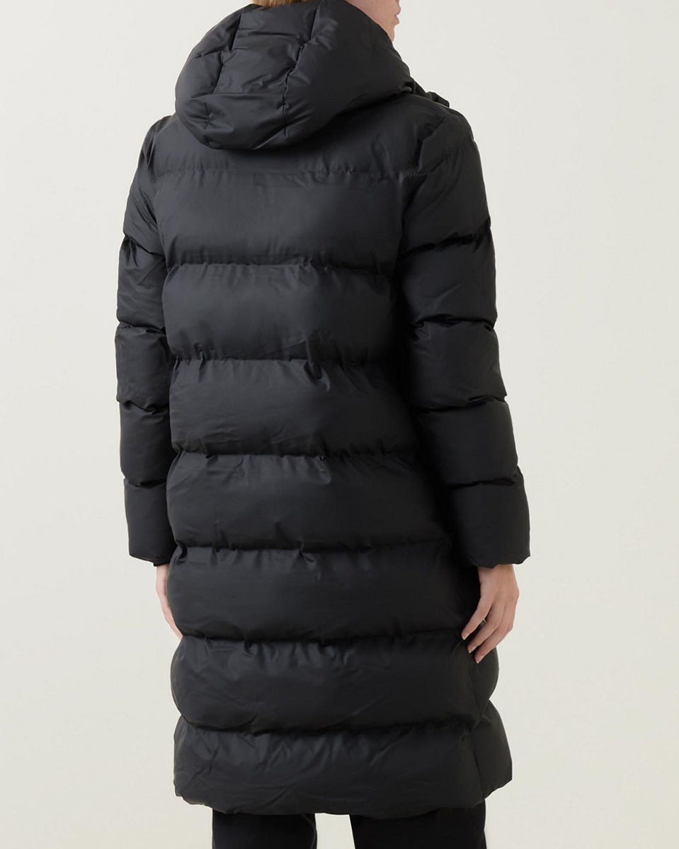 Black Alta Long Puffer Jacket