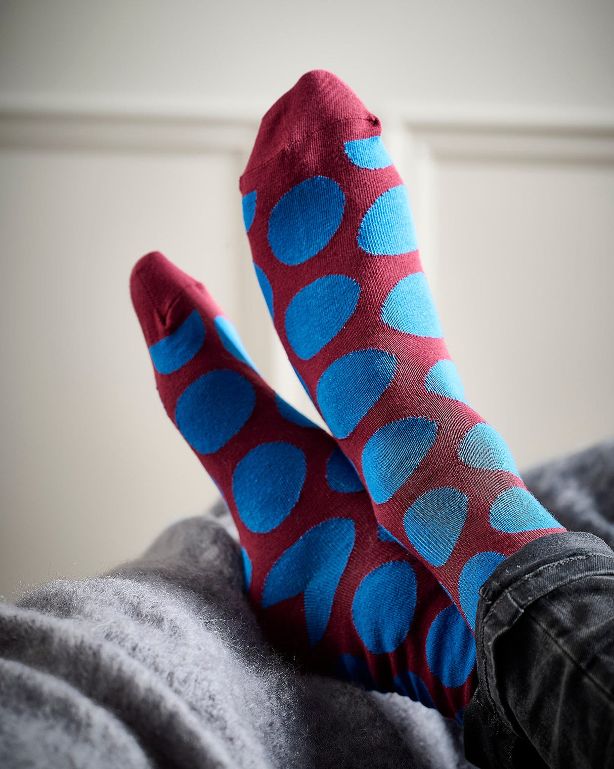 Blue Spot Socks