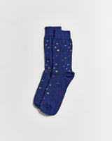 Blue-Tiny-Flower-Socks