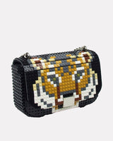 Tiger Black Block Flap Bag