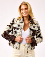 Pony Hair Thea Zip Through Jacket