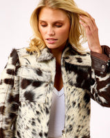 Pony Hair Thea Zip Through Jacket