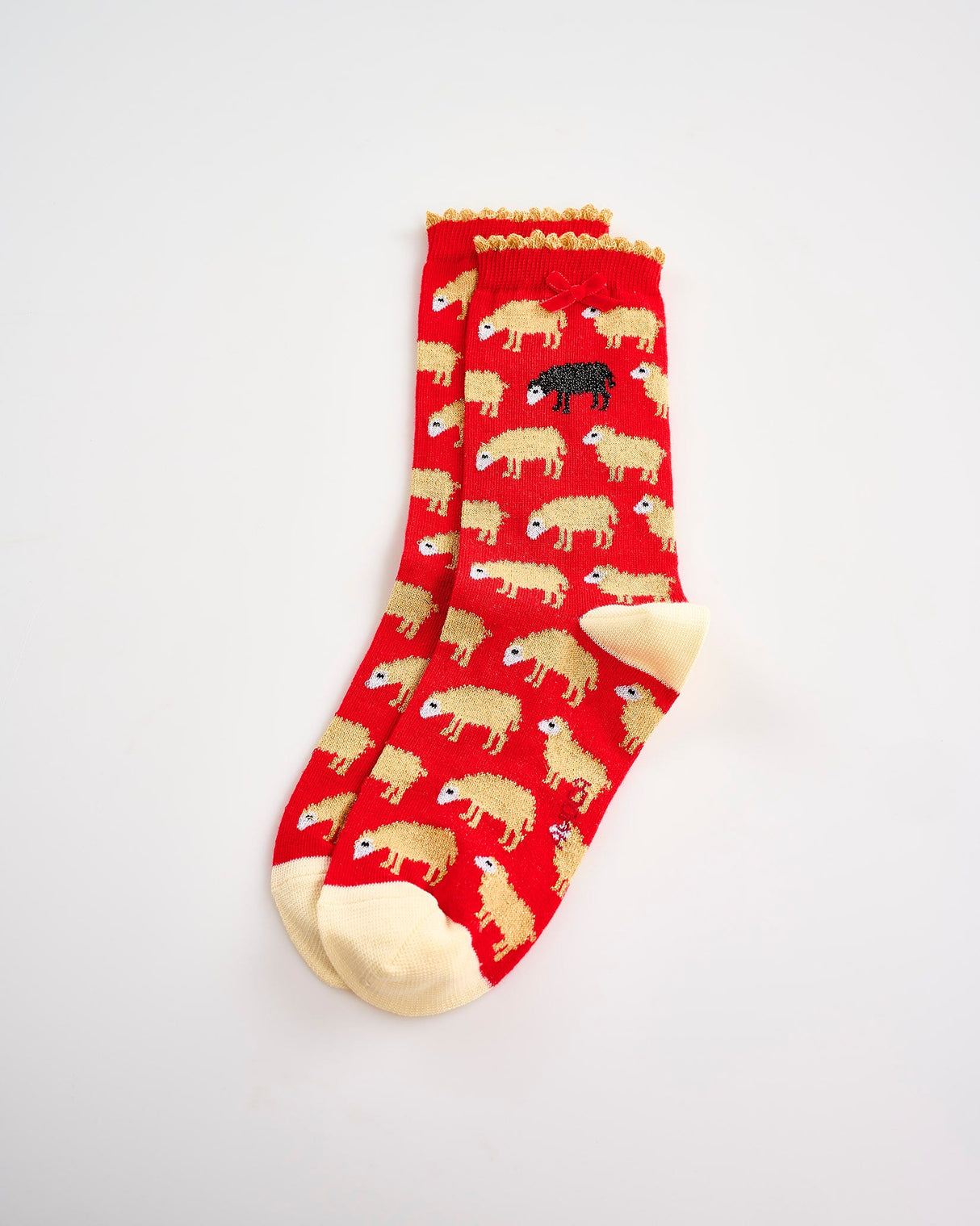 Glitter-Sheep-Ankle-Socks