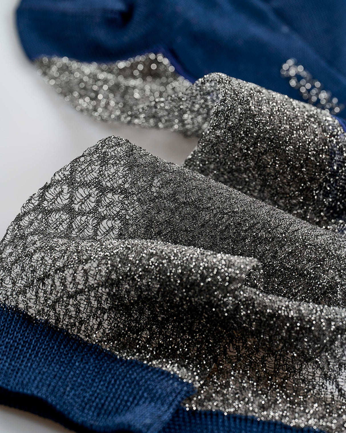 Navy-Silver-Day-Dream-Ankle-Socks