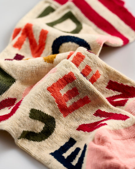 Beige-Dancing-Queen-Ankle-Socks