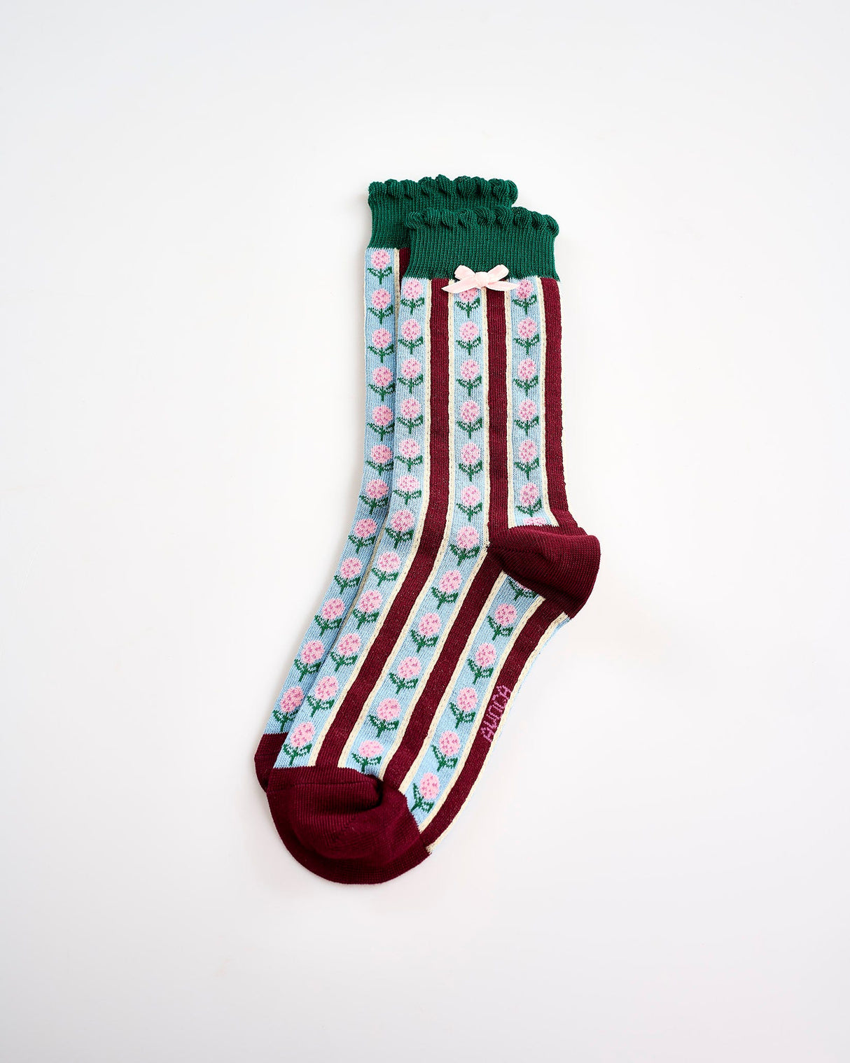 Rosy-Rows-Ankle-Socks