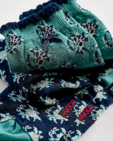 Blue-Flower-Wave-Knee-Socks